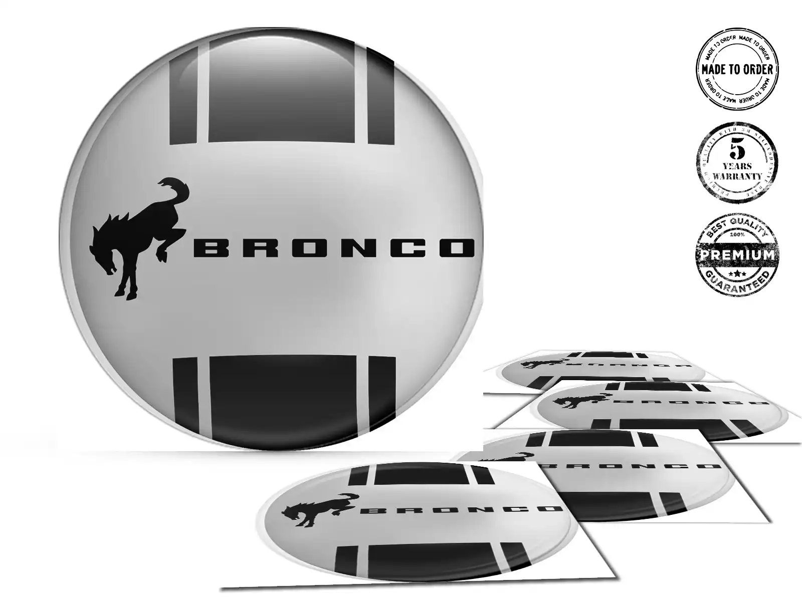 Ford Domed Label Logo Premium Silicone Stickers